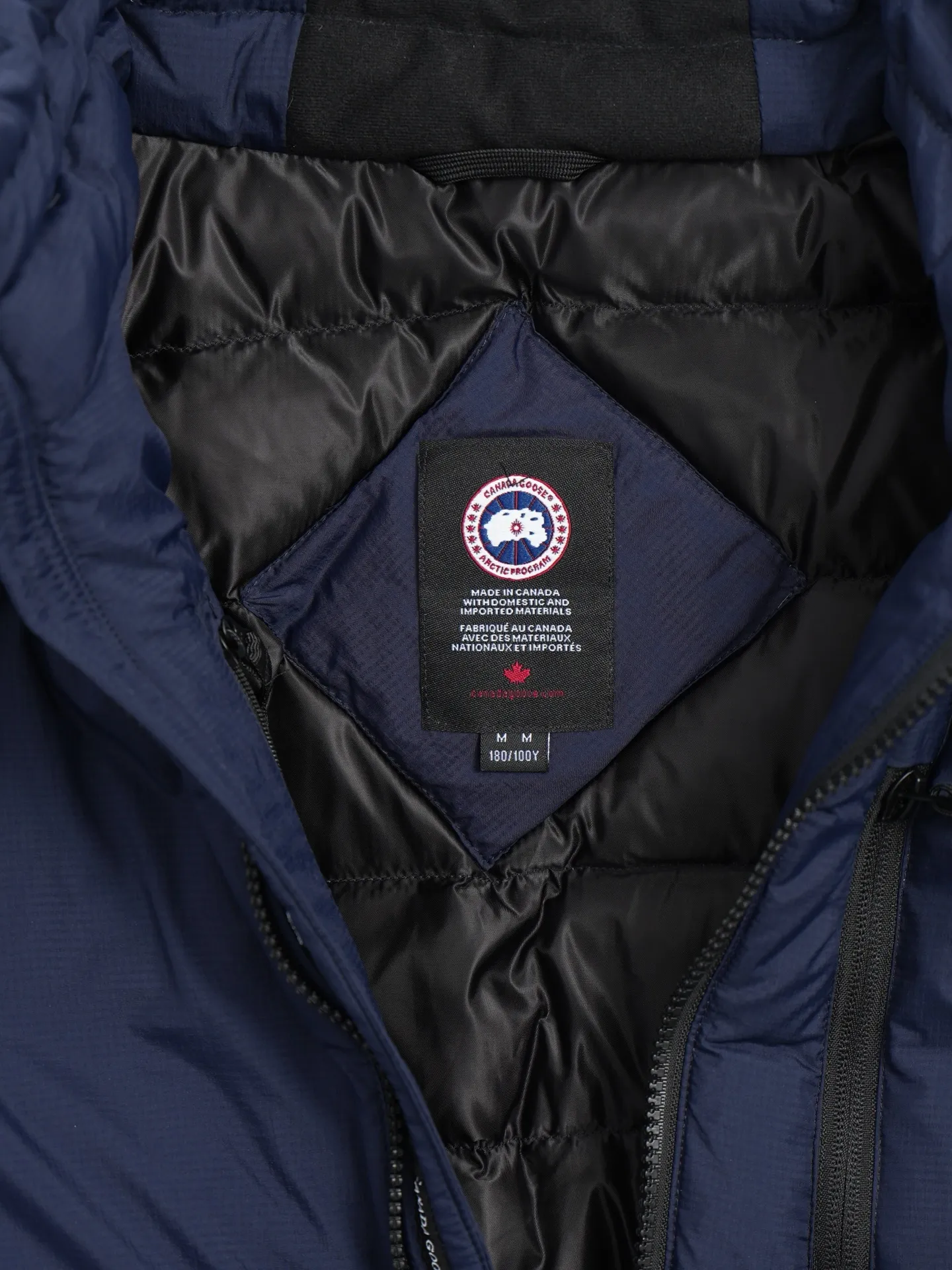 P940 CANADA GOOSE Canada Goose Lodge men's down jacket large goose down jacket 5079M dark blue (red label)